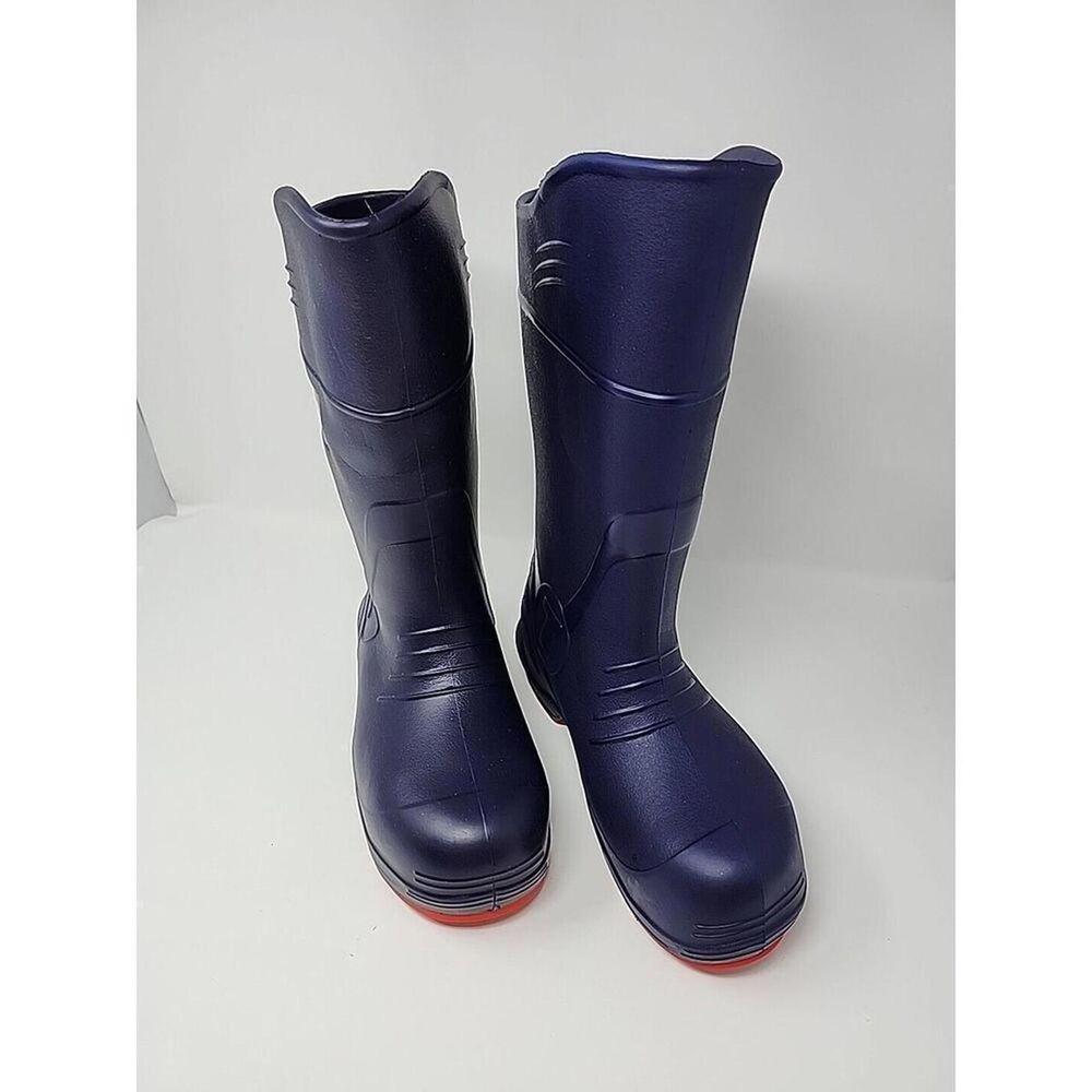 Tingley Flite ChevronPlus Knee Boots for Men and Women M6 W8 Blue Red Steel Toes - Picture 3 of 6